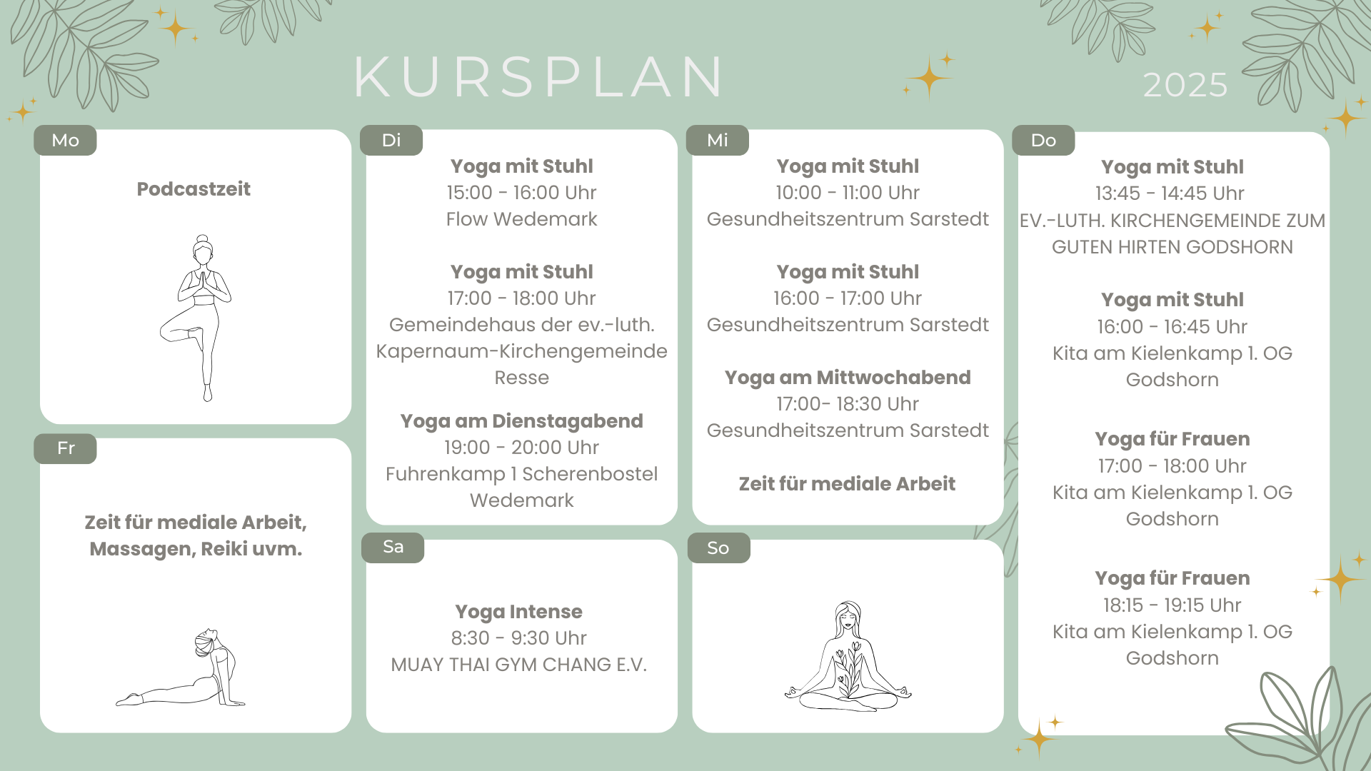 Yoga Kursplan Sandra Thomas Yoga Sarstedt